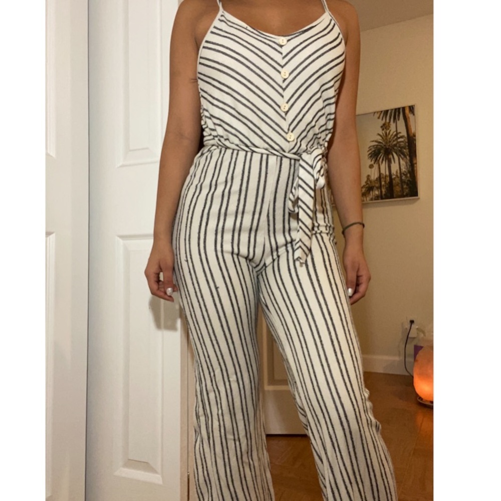 Striped jumpsuit